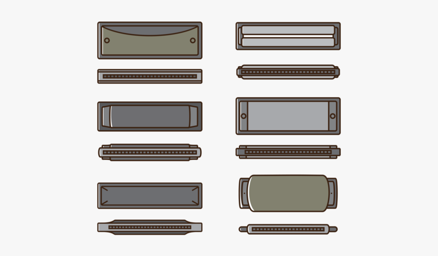 Harmonica Vector Icons - Stairs, HD Png Download