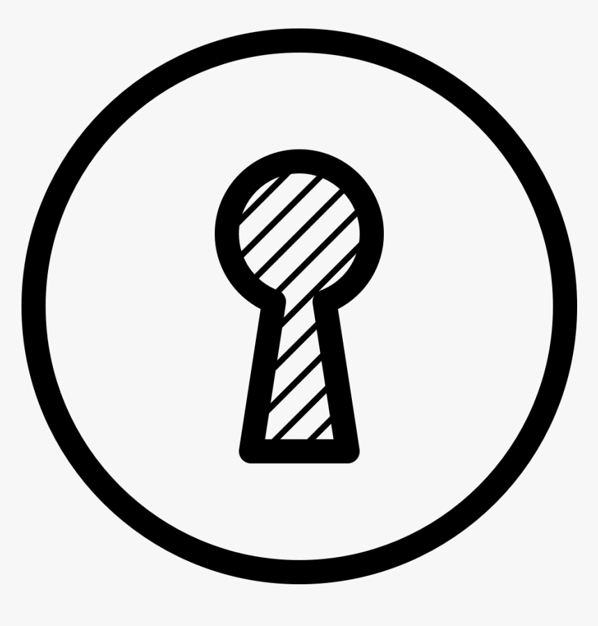 Security Keyhole Circle Security Keyhole Circle Security - Attribution Icon, HD Png Download