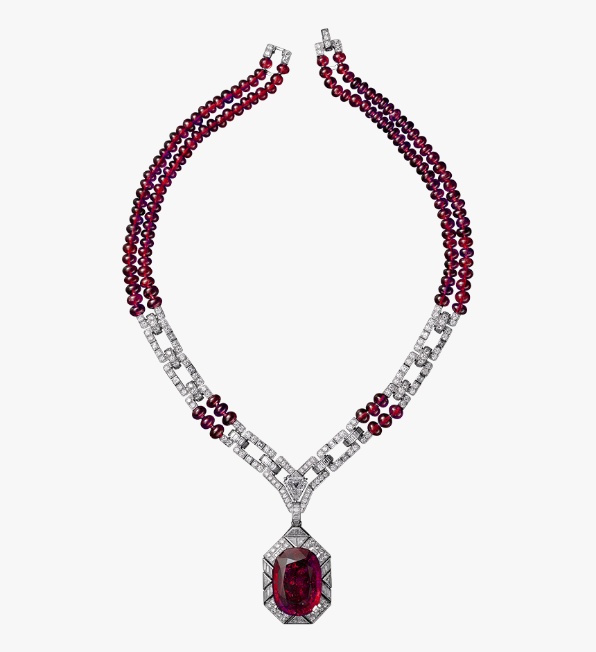 Red And White Necklace Png Best Web - Diamond Necklace Clip Art, Transparent Png