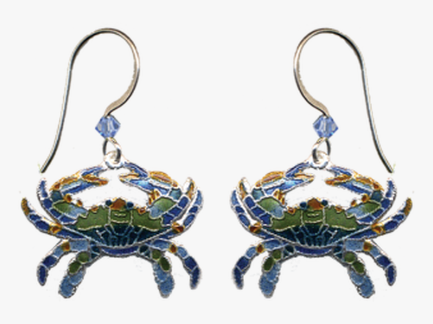 Blue Crab Wire Earrings - Earrings, HD Png Download