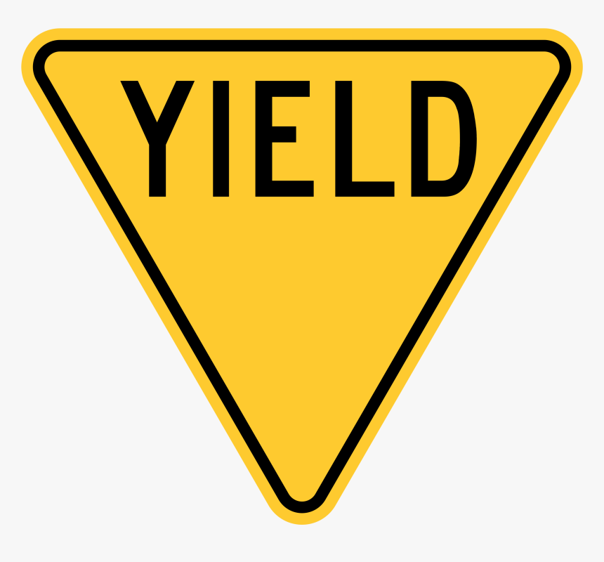 United States Sign - Yield Sign, HD Png Download