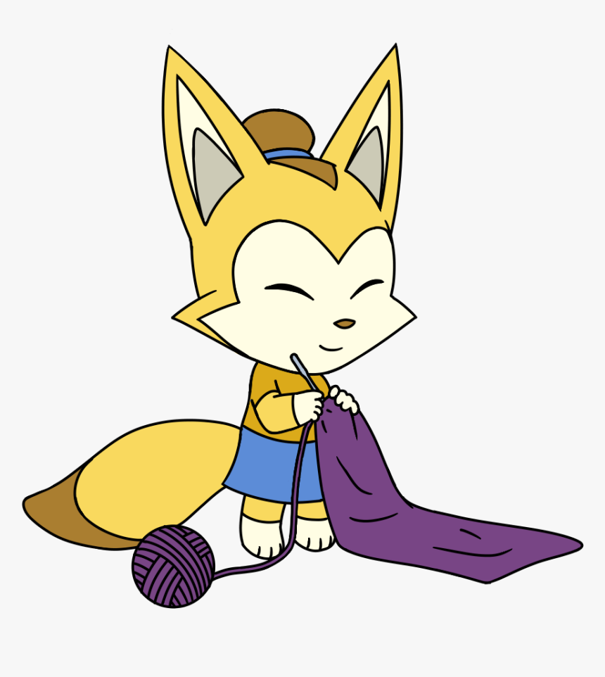 Crocheting Fennec - Cartoon, HD Png Download