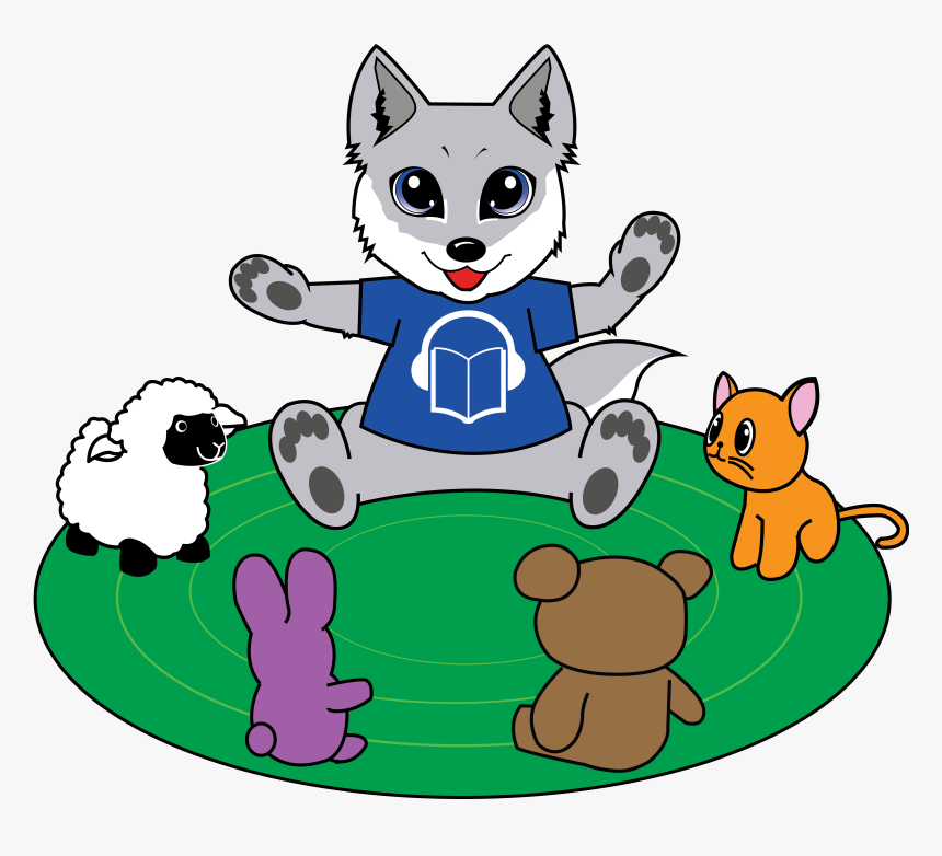 Wolf Telling A Story - Cartoon, HD Png Download