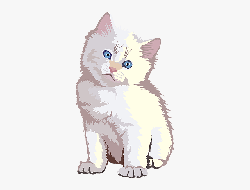 Cat Art, Stickers Messages Sticker-7 - Kitten, HD Png Download