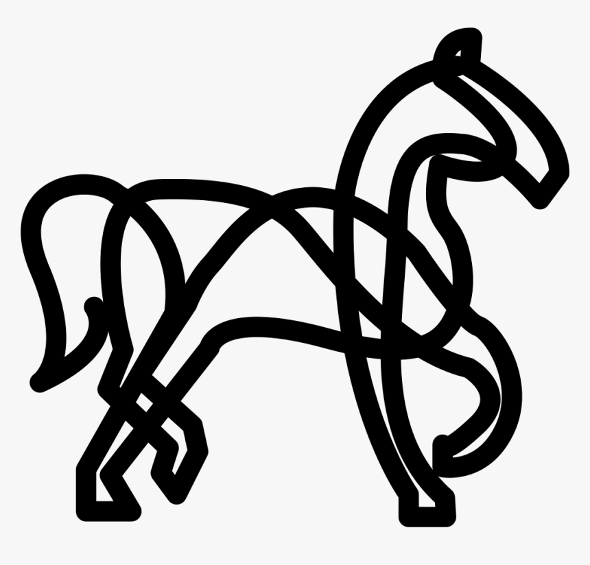 Horse Artistic Variant - Line Art, HD Png Download