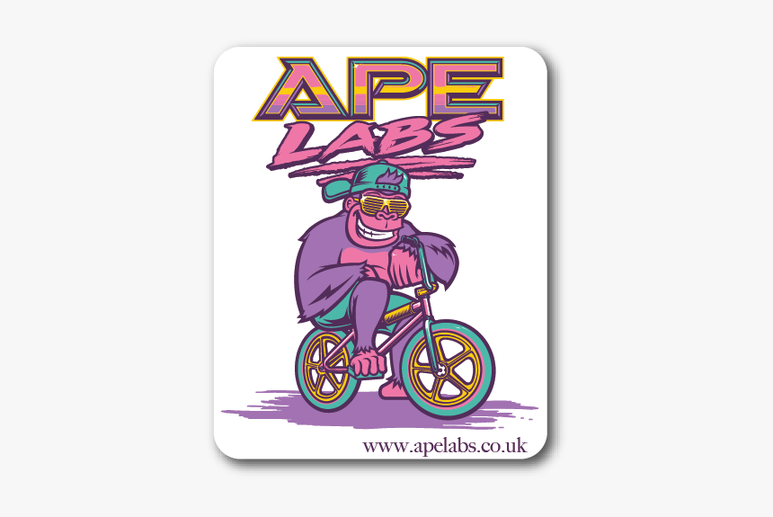 Image Of Apelabs Sticker - Cartoon, HD Png Download