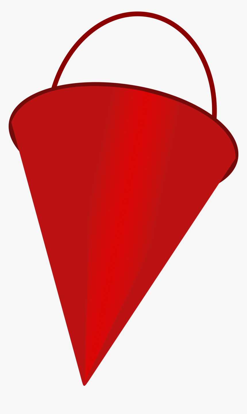 Heart,triangle,red - Bucket, HD Png Download