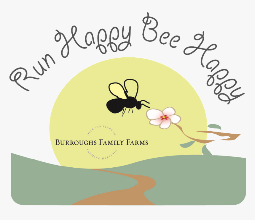 Course-run Or Walk This Rolling Hills 5k Course Along - Bee Running, HD Png Download