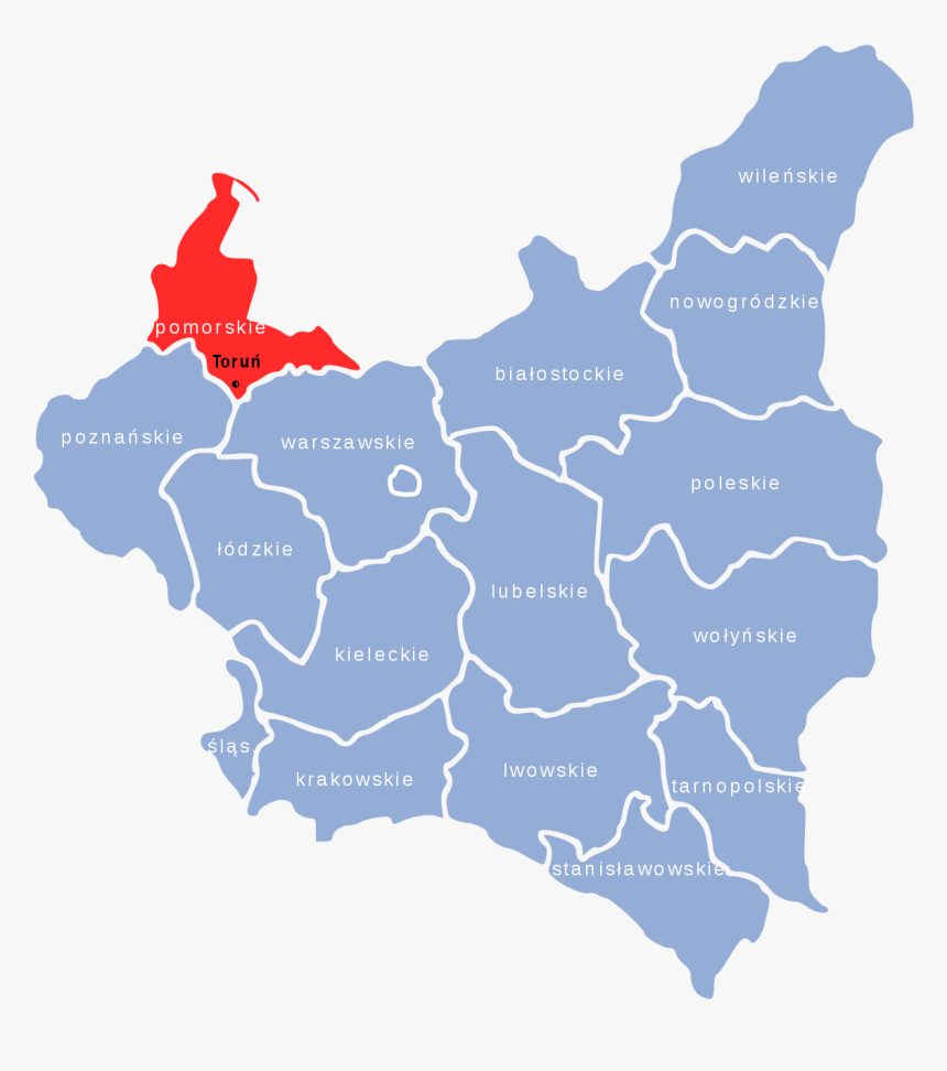 Map Jews In Poland, HD Png Download