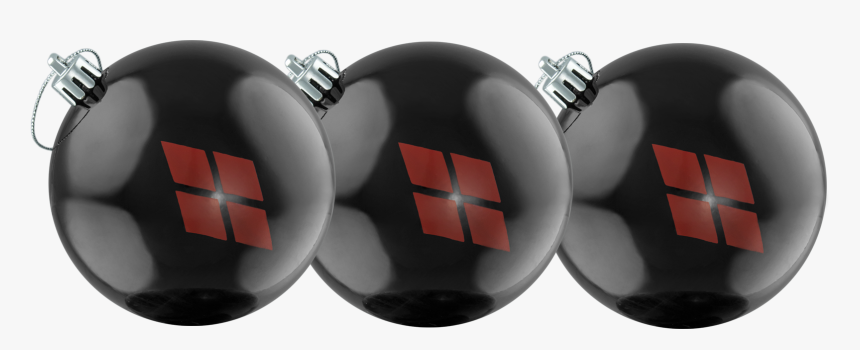Harley Quinn Diamond Logo Christmas Bauble 3-pack - Cross, HD Png Download