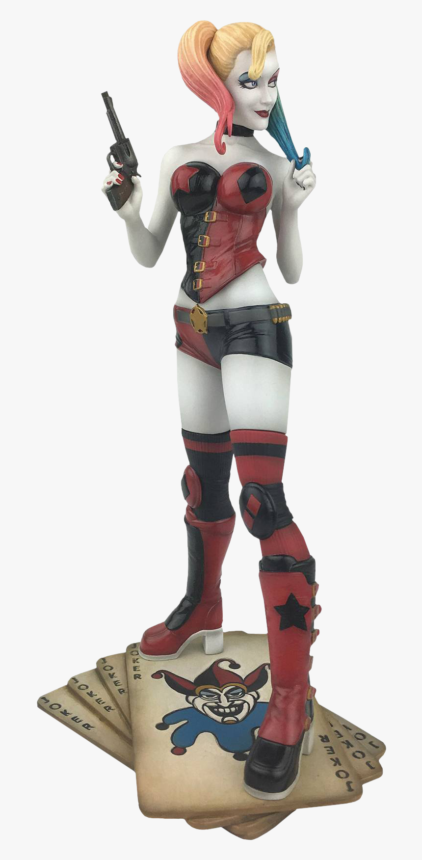 Harley Quinn Rebirth Pvc Figure - Dc Gallery Harley Quinn Rebirth Statue, HD Png Download