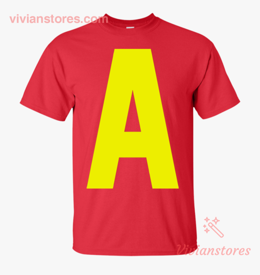 Letter A Halloween Costume Chipmunk T Shirt Vivianstores - Active Shirt, HD Png Download