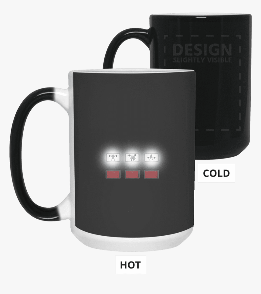 Drinkware Black / One Size White Lights Color Changing - Mug, HD Png Download