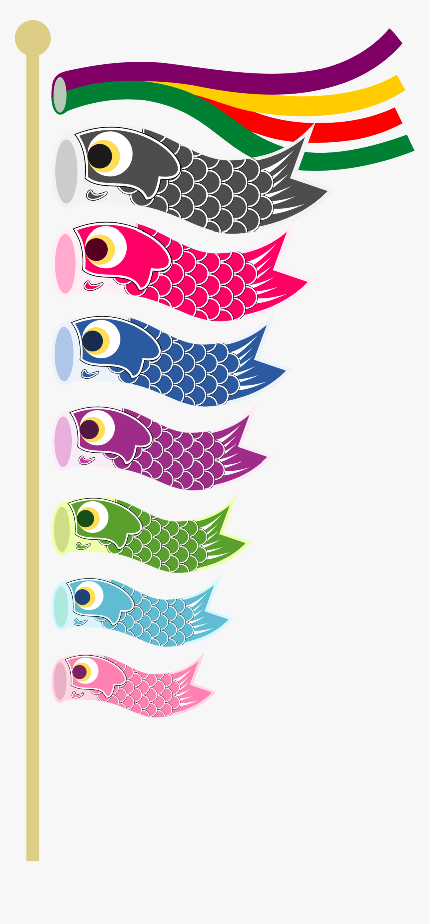 Transparent Telephone Pole Clipart - Koinobori Png, Png Download