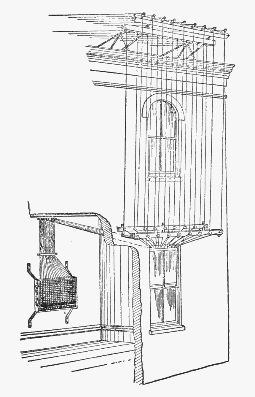 Psm V70 D526 Telephone Wiring Through The Window - Technical Drawing, HD Png Download