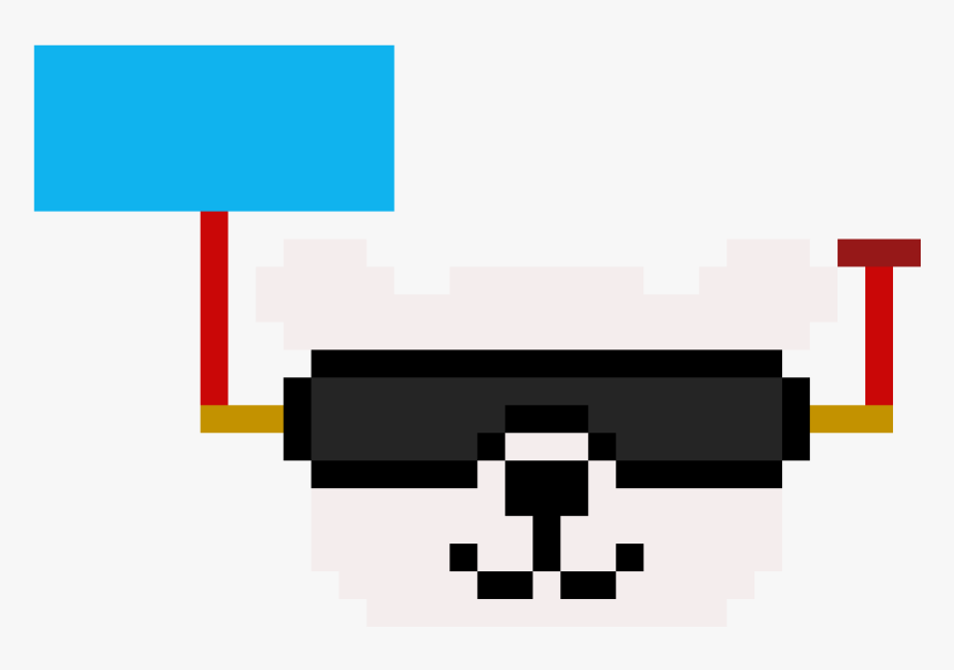 The White Bear - Pixel Art Minecraft Demonio, HD Png Download