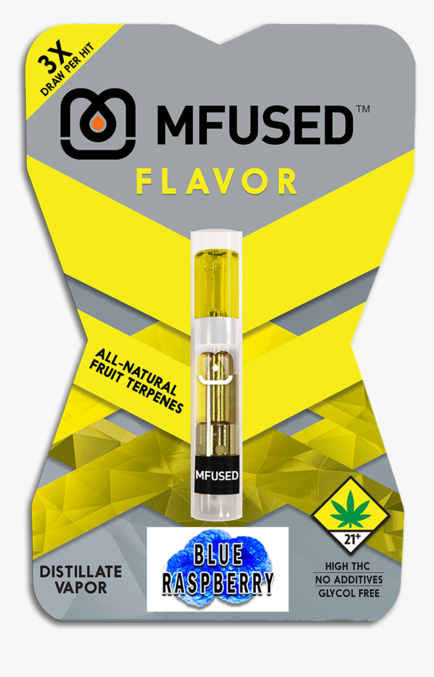 Mfused Concentrates Cartridges Blue Raspberry Distillate - Mfused Mango, HD Png Download