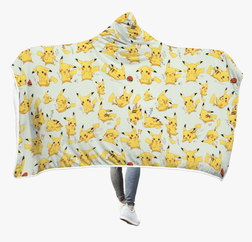 Gearhuman 3d Pokemon Pikachu Custom Hooded Blanket - Pikachu, HD Png Download