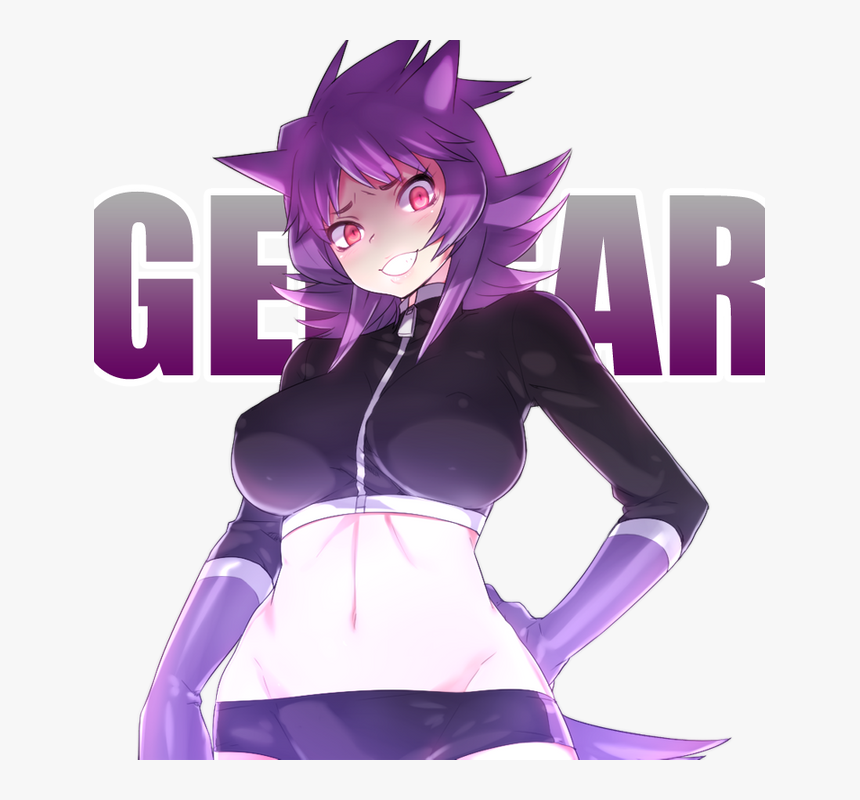 Pokemon Gengar Human Female, HD Png Download