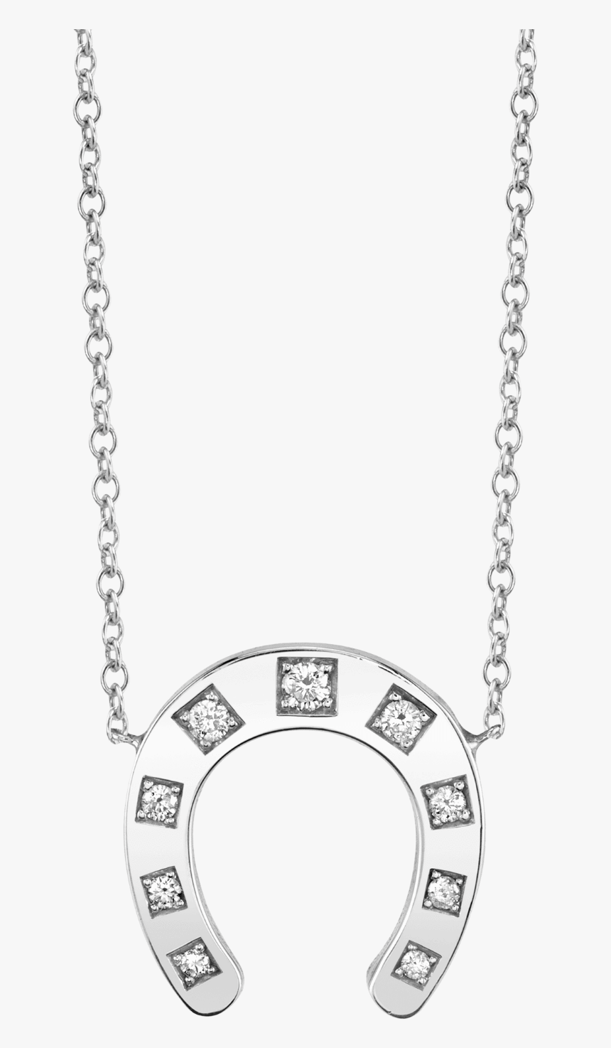 Horseshoe Necklace - Chain, HD Png Download