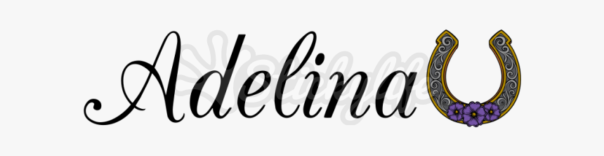 Personalized Horseshoe Decal - Adele, HD Png Download