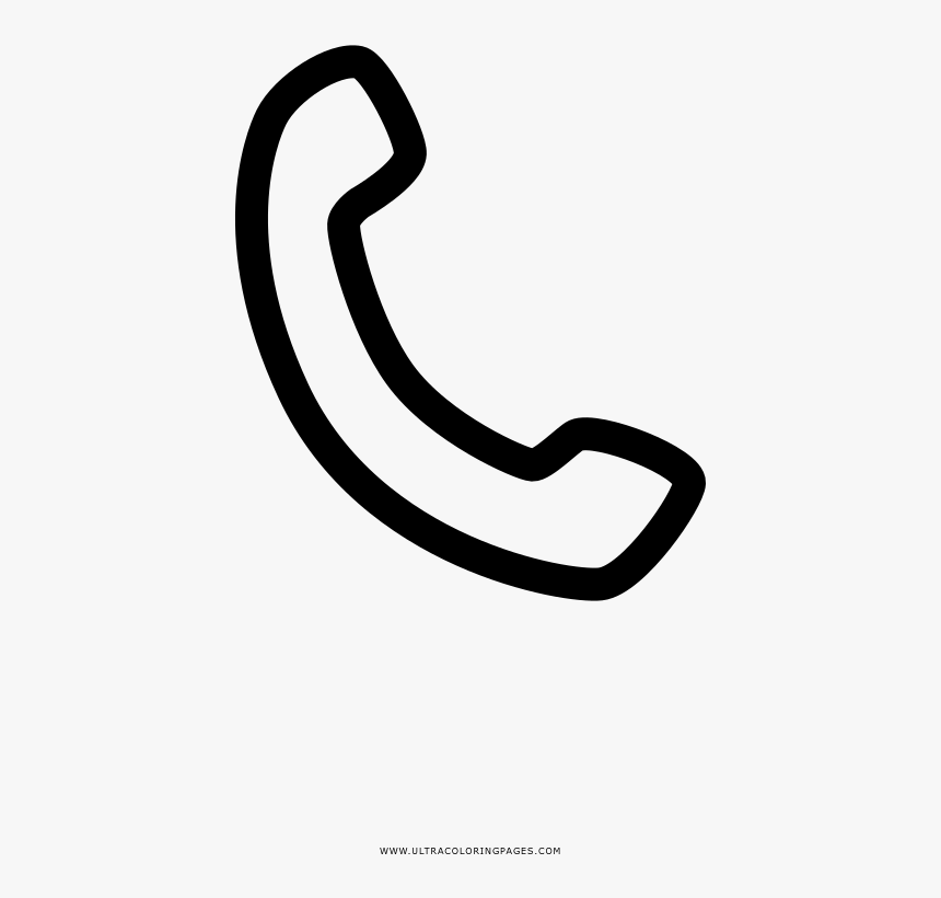 Phone Coloring Page, HD Png Download