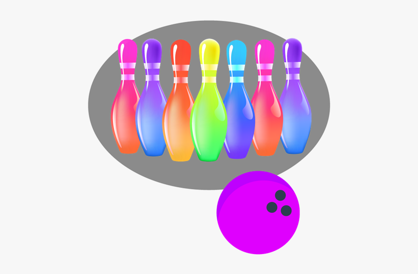 Glow Bowling Pins And Bowling Ball - Ten-pin Bowling, HD Png Download