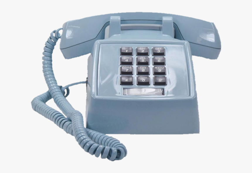 #objects #telefone #blue #object #aesthetic - Telephone, HD Png Download