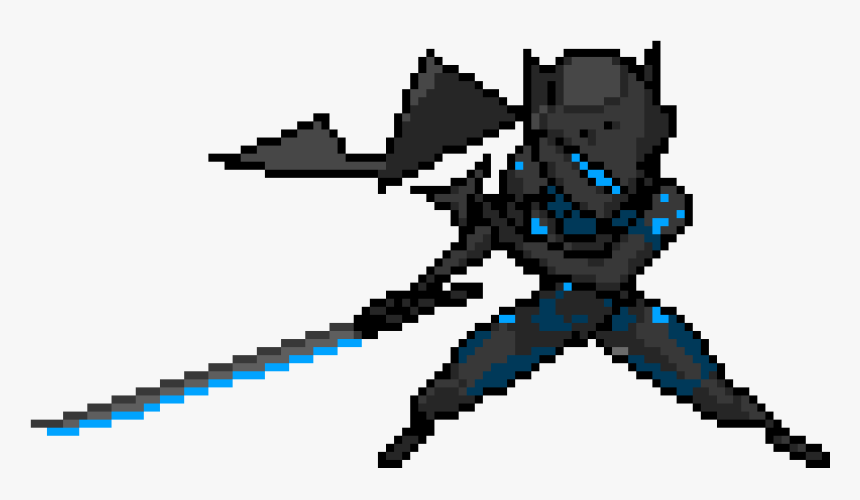 Genji Carbon Fiber - Overwatch Genji Pixel Spray, HD Png Download