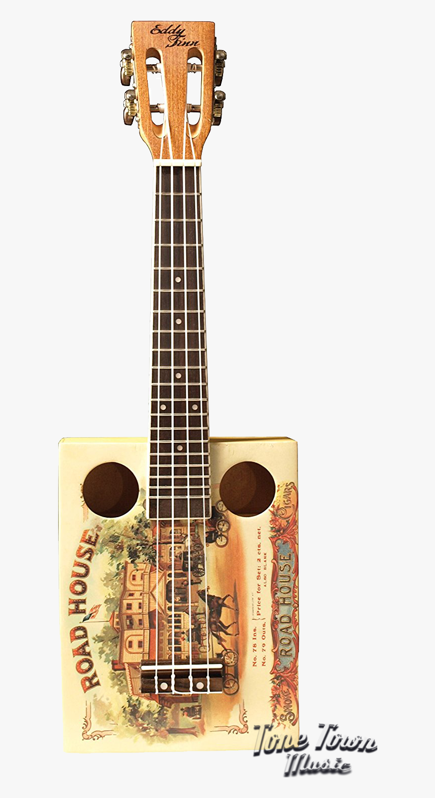 Eddy Finn Ef Cgbx 1 Cigar Box Ukulele - Acoustic Guitar, HD Png Download