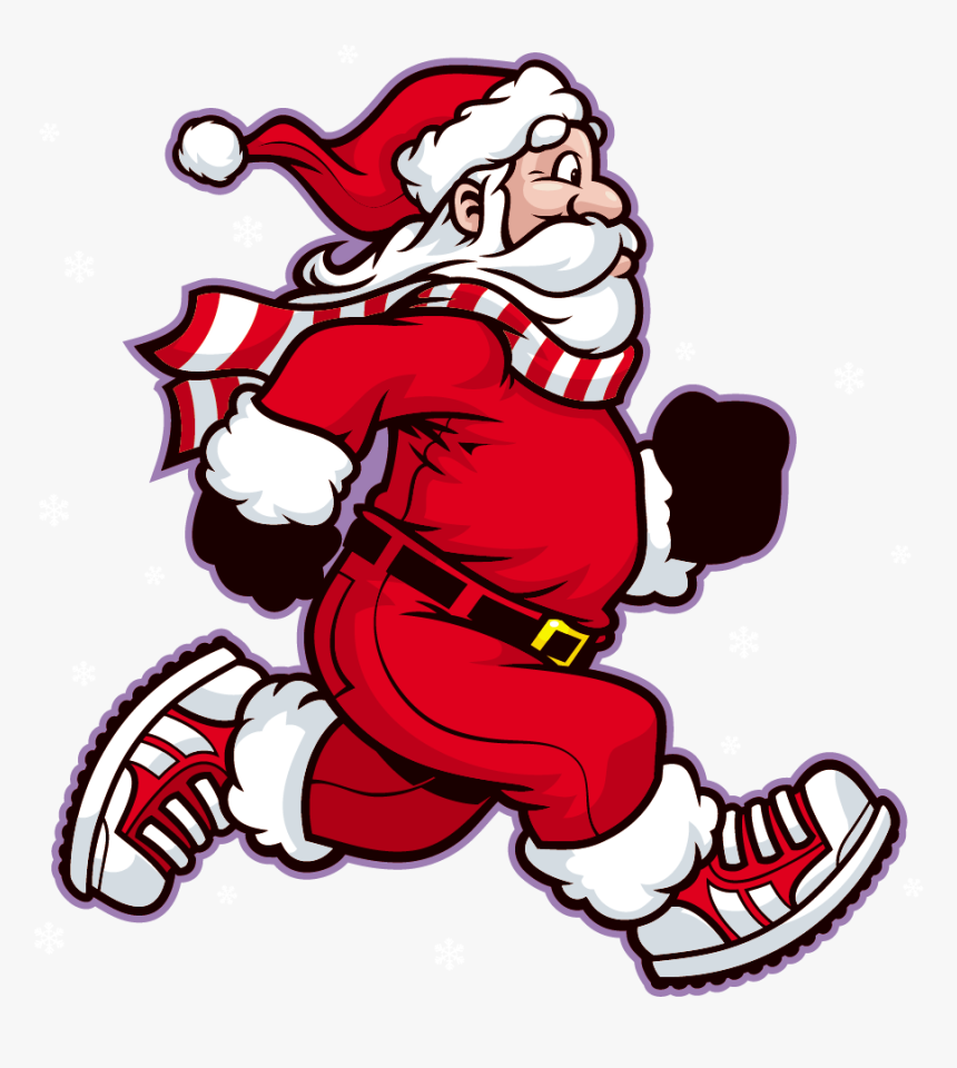 Christus Mother Frances Hospital - Santa Claus Running Png, Transparent Png
