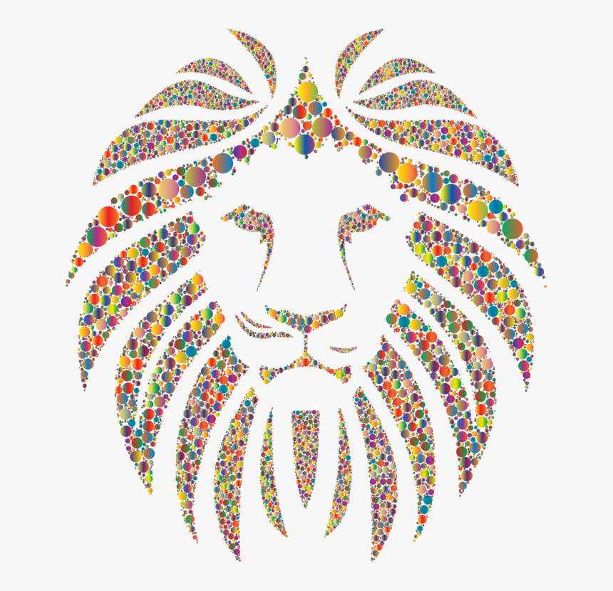 Vector Lion Head Png, Transparent Png