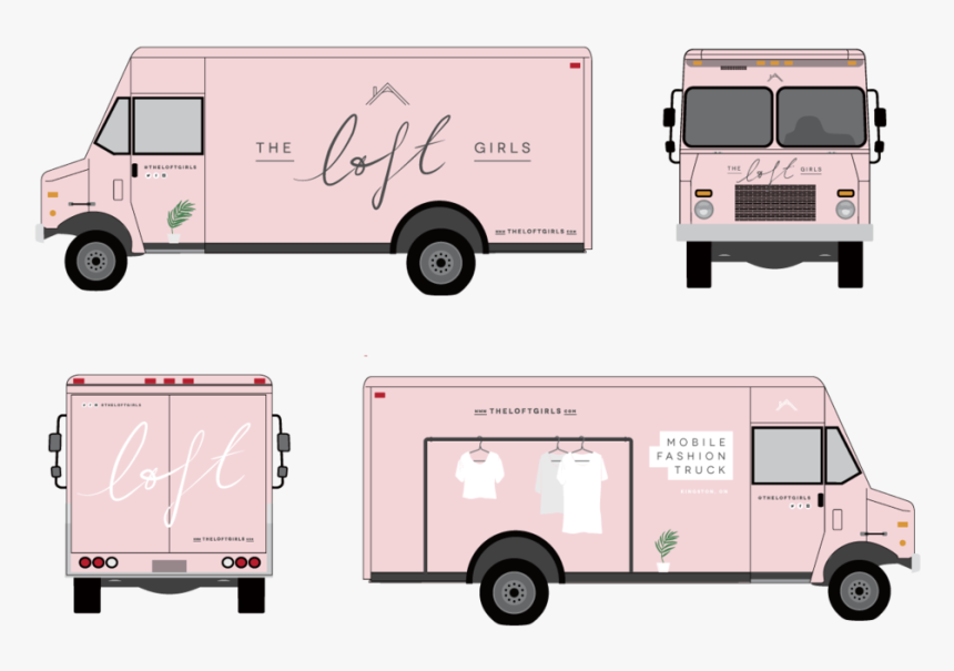 Loft Girl Truck - Front Food Truck Png, Transparent Png