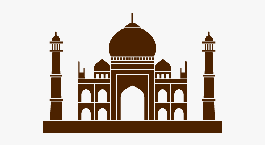 Palace Clipart Aladdin Castle - Taj Mahal Clipart Black And White, HD Png Download