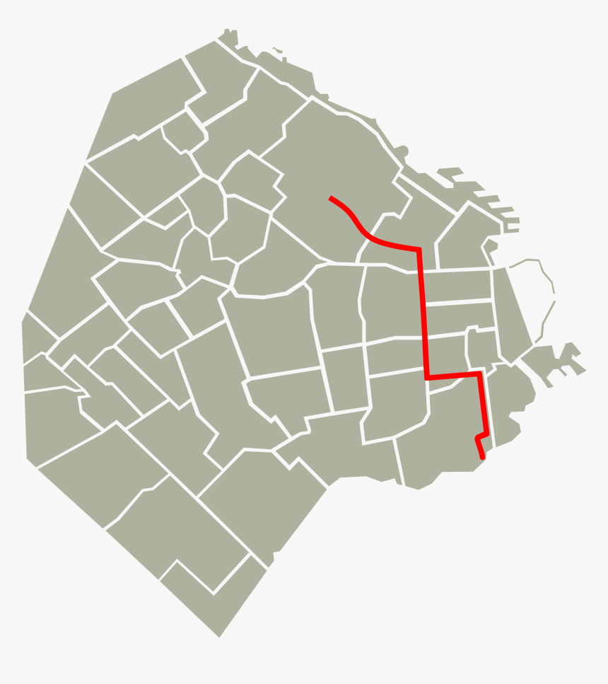 Recorrido Línea 12 - Buenos Aires Map, HD Png Download
