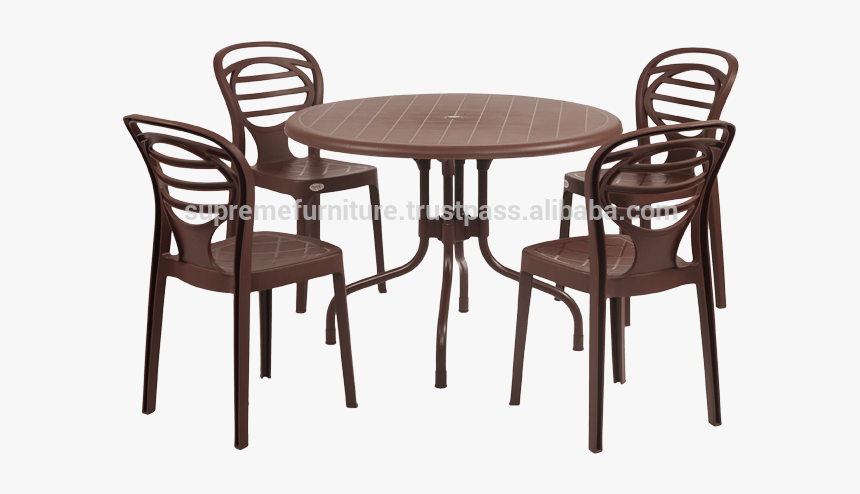 Blow Mold Furniture Outdoor And Garden White Plastic - Chair, HD Png Download