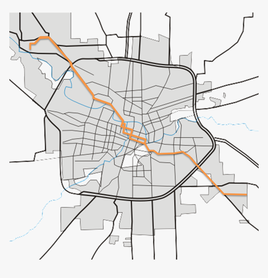 Línea N Recorrido - Recorrido Del 62 Cordoba, HD Png Download