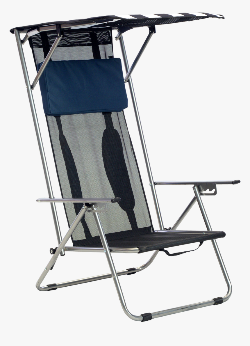 Quik Shade Beach Recliner Shade Chair - Wheeled Beach Chair With Canopy, HD Png Download