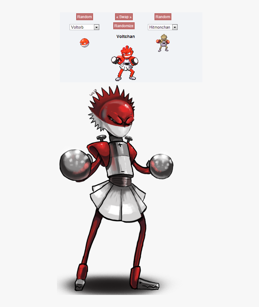 Voltchan Pokemon Fusion By Weepillowcase - Pokemon Fusion Sprite, HD Png Download