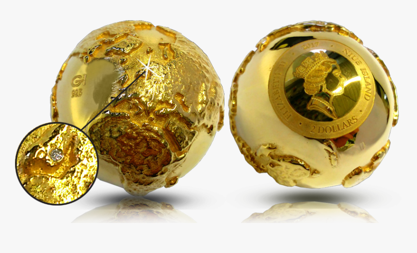 Golden Globe Coin - Diamond Globe, HD Png Download