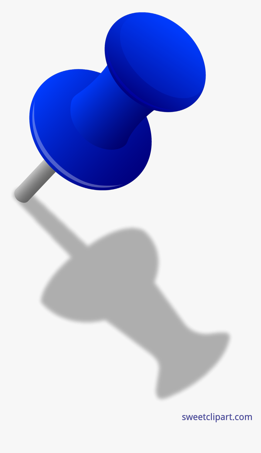 Clipart Royalty Free Library Blue Clip Art Sweet Transparent Background Thumb Tacks, HD Png