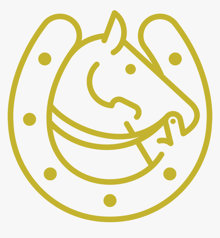 Tackroom Logo Horseshoe Transparent - Circle, HD Png Download