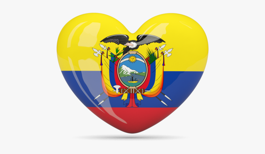 Download Flag Icon Of Ecuador At Png Format - Ecuador Flag In A Heart, Transparent Png