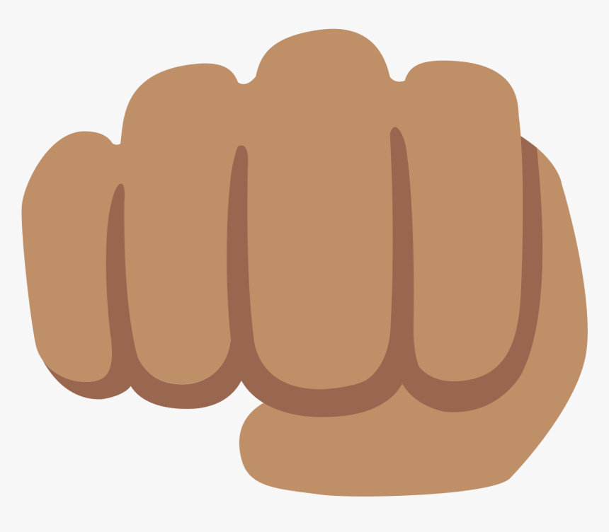 Brown Fist Bump Emoji , Png Download - Portable Network Graphics, Transparent Png