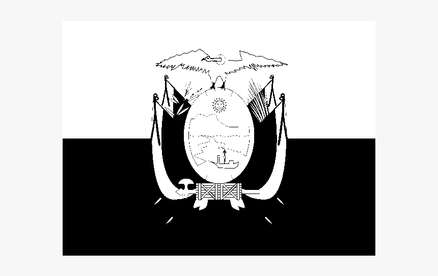 Flag Of Ecuador Logo Black And White - Guinness, HD Png Download