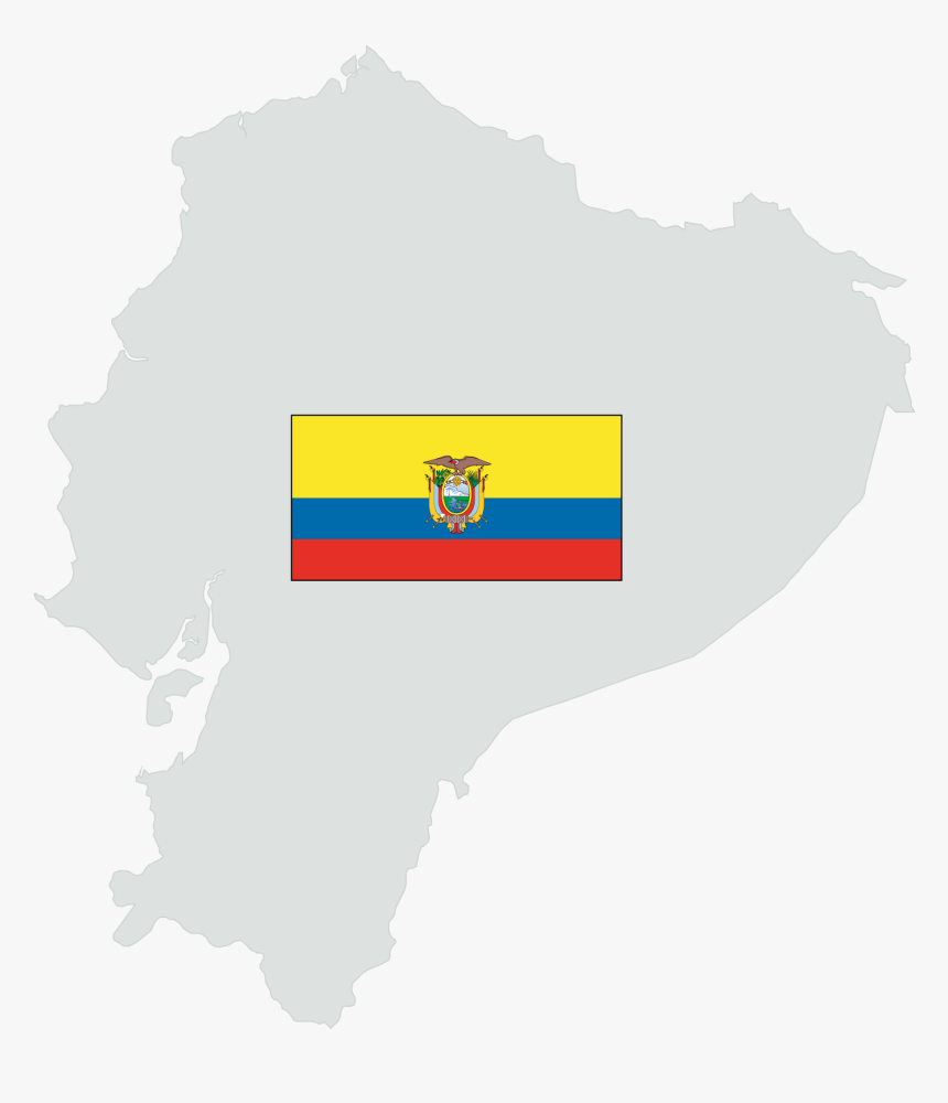 Mapa Del Ecuador Con La Cadena Montañosa De Los Andes, HD Png Download