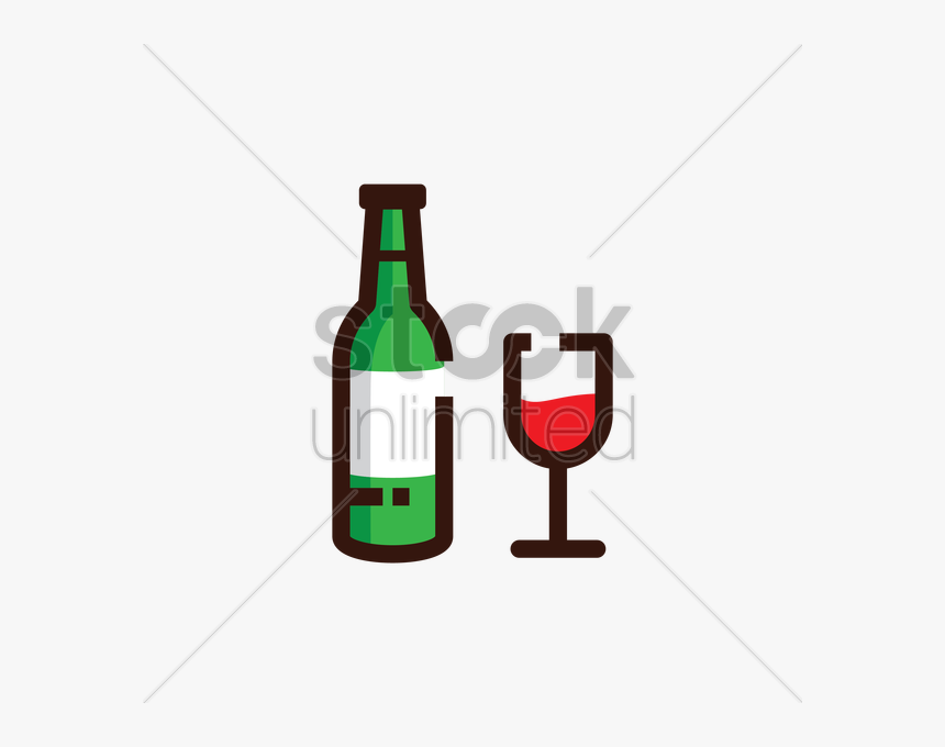Download Wine Clipart Wine Glass Beer Wine Beer Bottle - Wine Bottle, HD Png Download