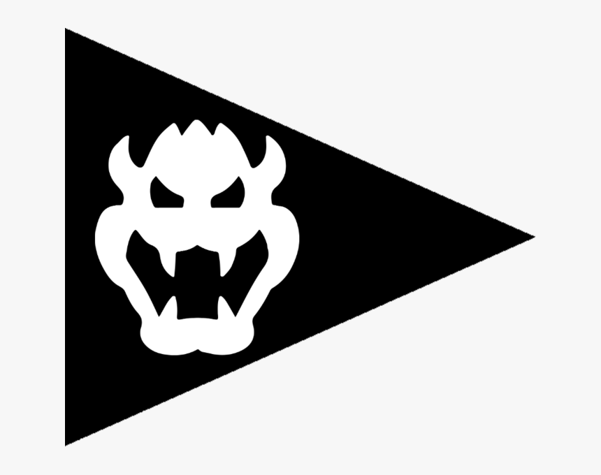 Bowser Flag Flagpole - Bowser Logo, HD Png Download