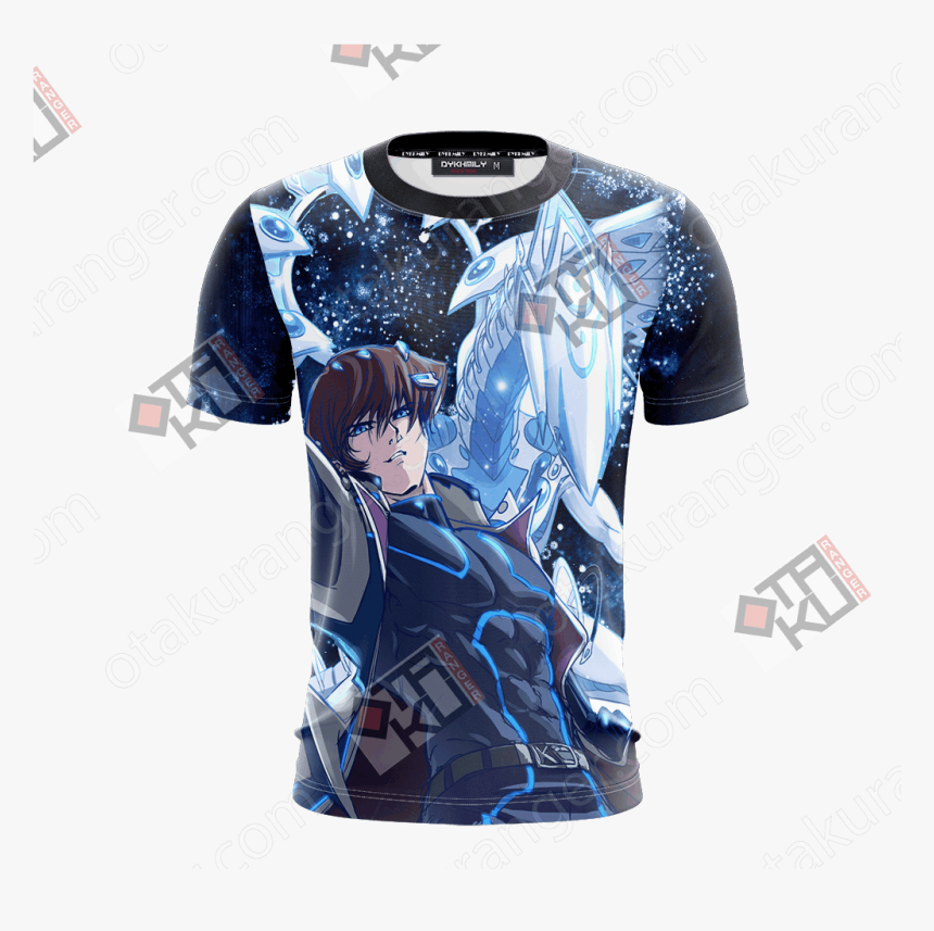 Yu Gi Oh Seto Kaiba And Blue Eyes White Dragon Unisex - T-shirt, HD Png Download