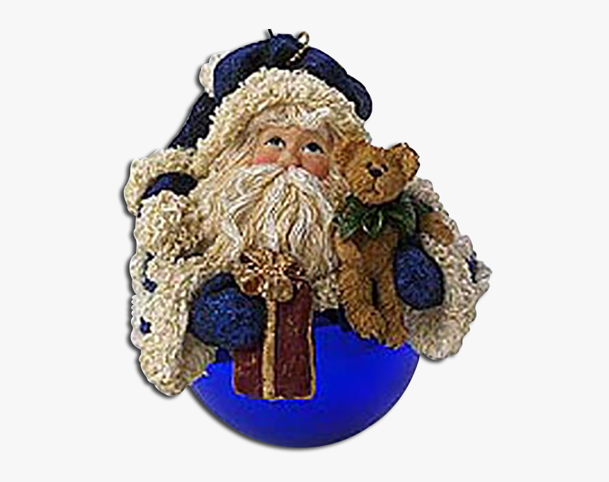 Boyds Santa Father Frostmick Glass Ball Ornament Shimmering - Christmas, HD Png Download